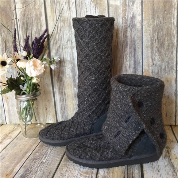 UGG CLASSIC CARDY BOOT GREY - Picture 1 of 3